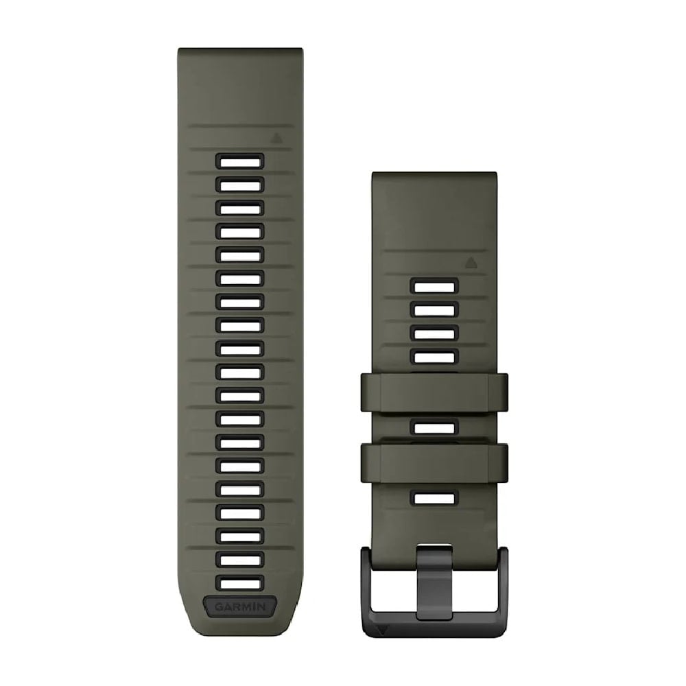 Garmin QUICKFIT 26 Olive Drab/Black Silicone Watch Band 010-13393-12