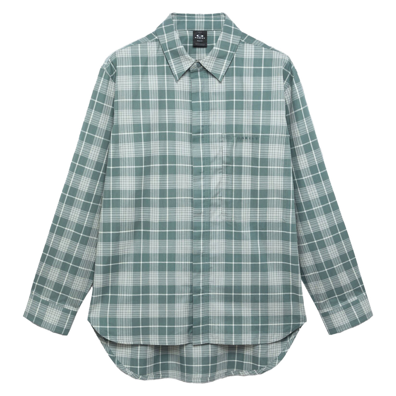 Oakley Oak Light Plaid Shirt Aviator Green Check FOA407954-26I