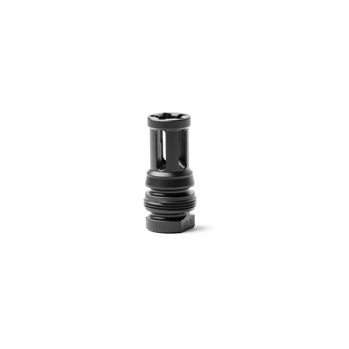 Dead Air Dead Air RXD Xeno 6mm 1/2-28 17-4 Black Nitride Stainless BirdCage Flash Hider RXD684