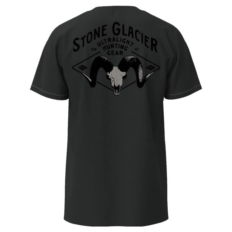 Stone Glacier SG Ram Skull T-Shirt Charcoal Heather 60236-CR