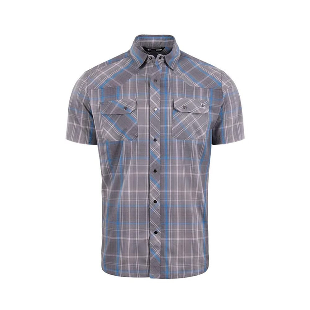 Stone Glacier Breaks Snap Shirt SS Sky Plaid 90001-SK