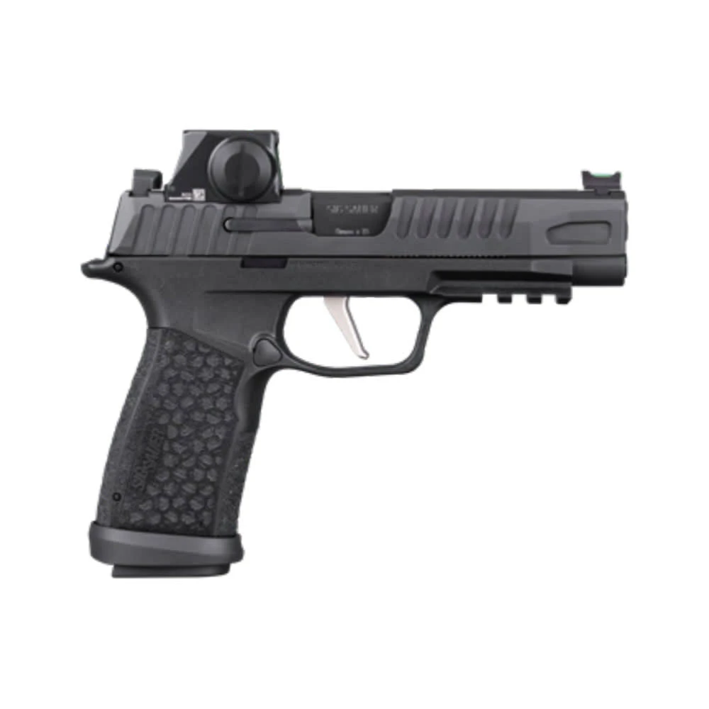 Sig Sauer P365 FUSE ROMEO-X SIG-LOC 9mm 4.3"Bbl Blk Striker Fiber Optic Front Blk Rear LXG Grip Pistol w/(1) 17rd & (2) 21rd Mags 365XF-9-BFO-RXSL