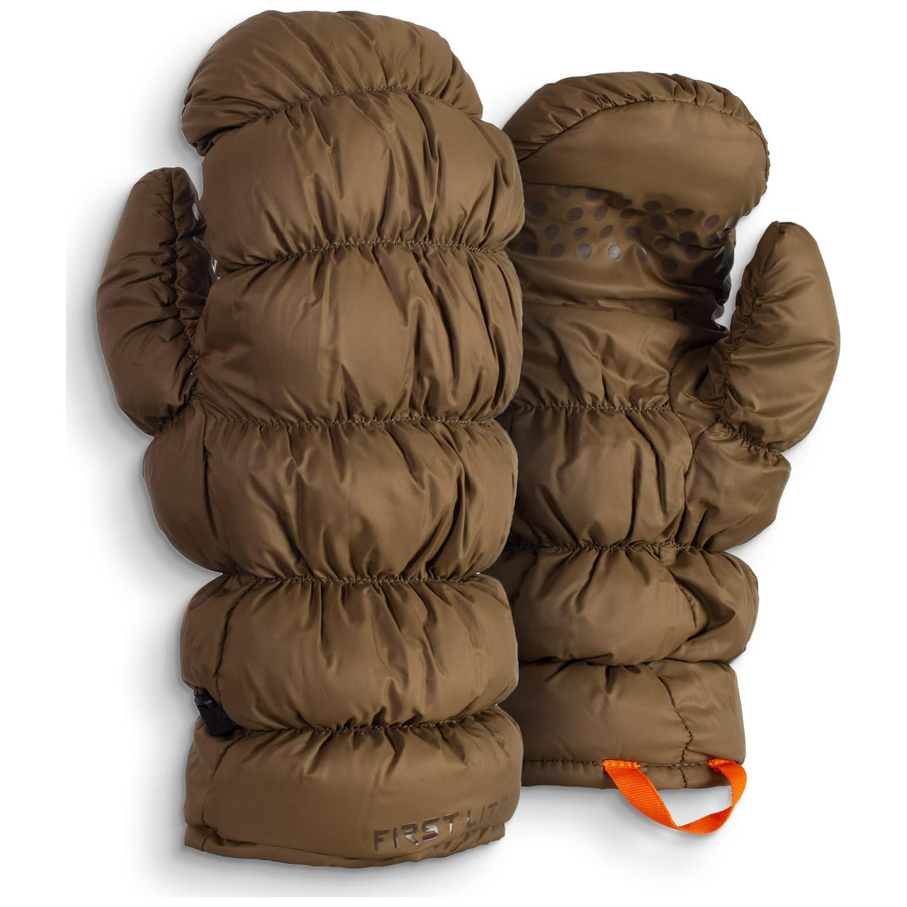 First Lite Brooks Down Glassing Mitt Dry Earth MABGMDE