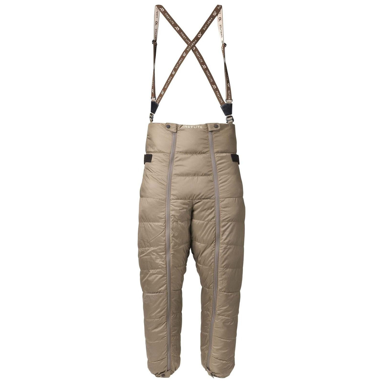 First Lite Men's Whitecloud Down Bib Walnut MBWCBWN