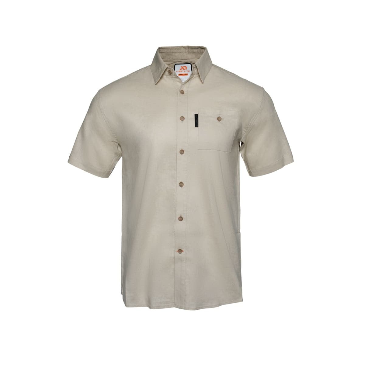 First Lite Men's Horizon Hemp Short Sleeve Sand MOHHSSD