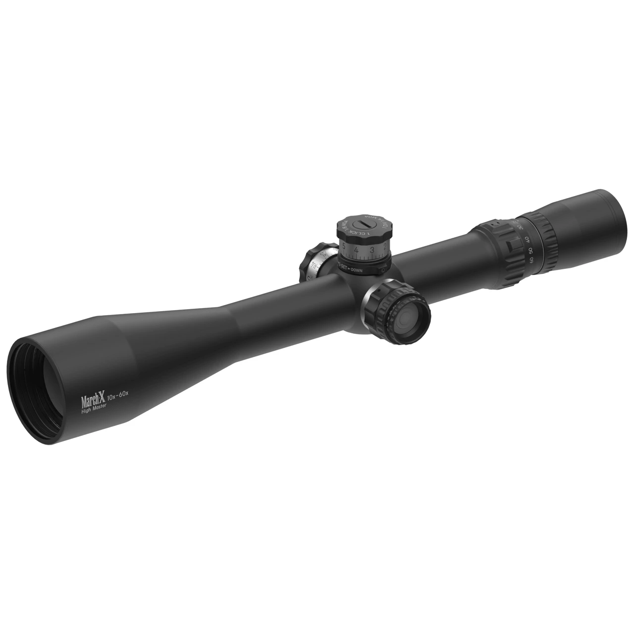 March-X Tactical "High Master" 10x-60x56mm SFP MTR-3 1/8 MOA Illum Riflescope w/Writable Turrets D60HV56TIW-MTR-3