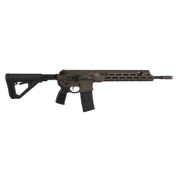 Sig Sauer 516 G3 5.56 NATO CHF 1:7 16"Bbl Short Stroke Piston w/ Adj Gas MLOK Ambi Non-Recip Chrg Handles w/Flash Hider Brnz Rifle R516G3-556N-16B-BRZ