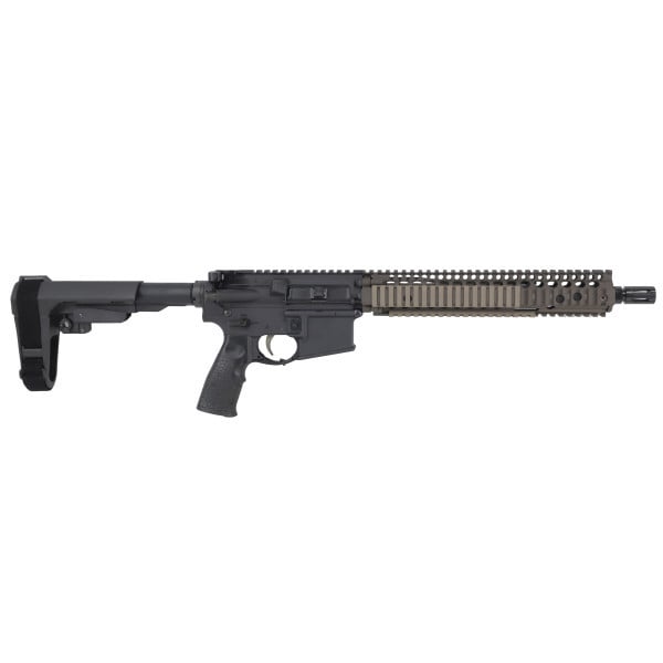 Daniel Defense DDM4 GL/SSC 5.56mm 12.5" 1:7 Govt Bbl Car LPG RIS II 11.5 FDE TIMNEY AXCESS FCG Pistol w/SBA3 Brace & DDFH (No Mag) 02-088-00385-06