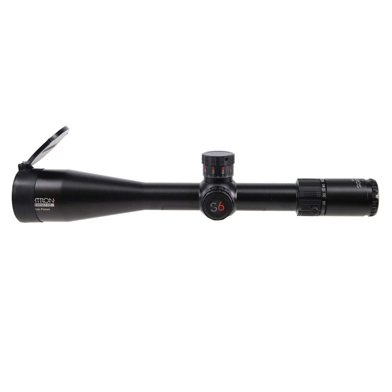 Sightron S6SSED1060X56ZSIRMOA-2FTNWSF 10-60x Magnification 56mm Objective Lense 34mm Tube SFP Illuminated Reticle Waterproof Riflescope 66019