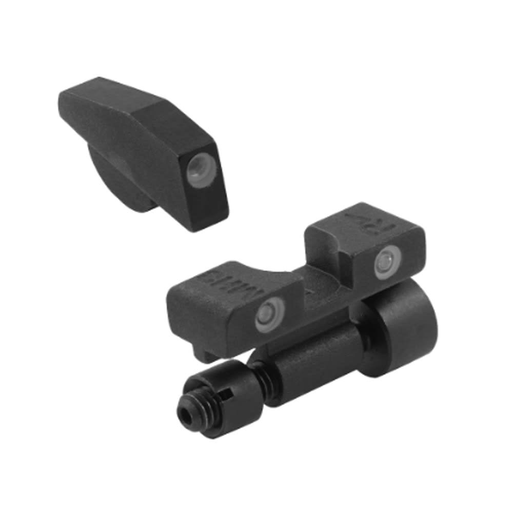 Meprolight USA Tru-Dot Green Tritium White Ring S&W K/L/N Frames Pinned Front (Non-DX Style or Dovetail) Adjustable Rear Sights 227713108