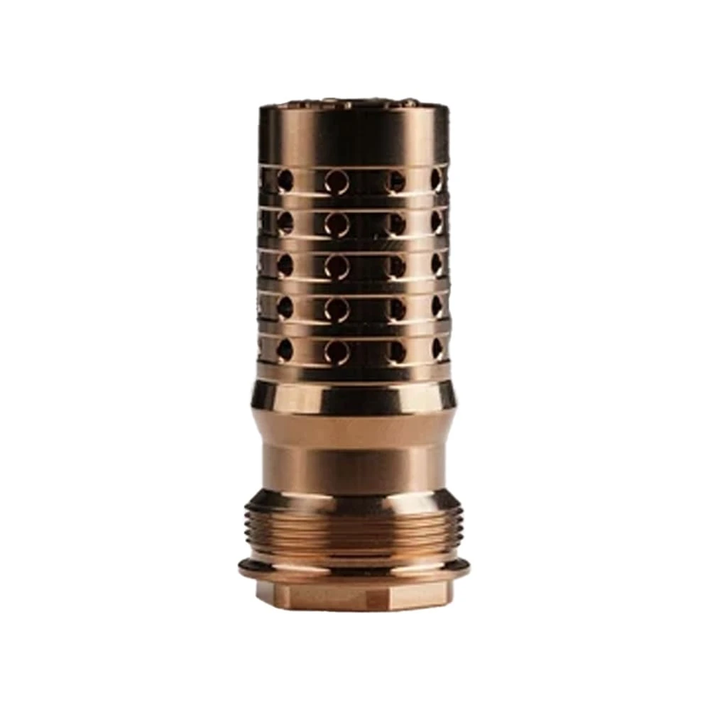 Q, LLC. Cherry Bomb Rear End XL 5/8x24 Fast Attach Muzzle Brake Tapered Mount for 8.6 BLK Fits 90 Degree Shoulder RE-CBXL-5/8X24