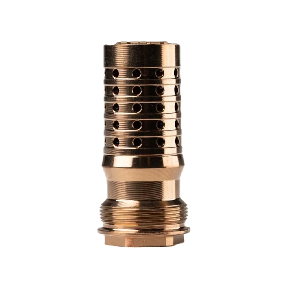 Q, LLC. Cherry Bomb Rear End XL M18.5x1 Fast Attach Muzzle Brake Tapered Mount for 8.6 BLK Fits 90 Degree Shoulder RE-CBXL-M18X1.5