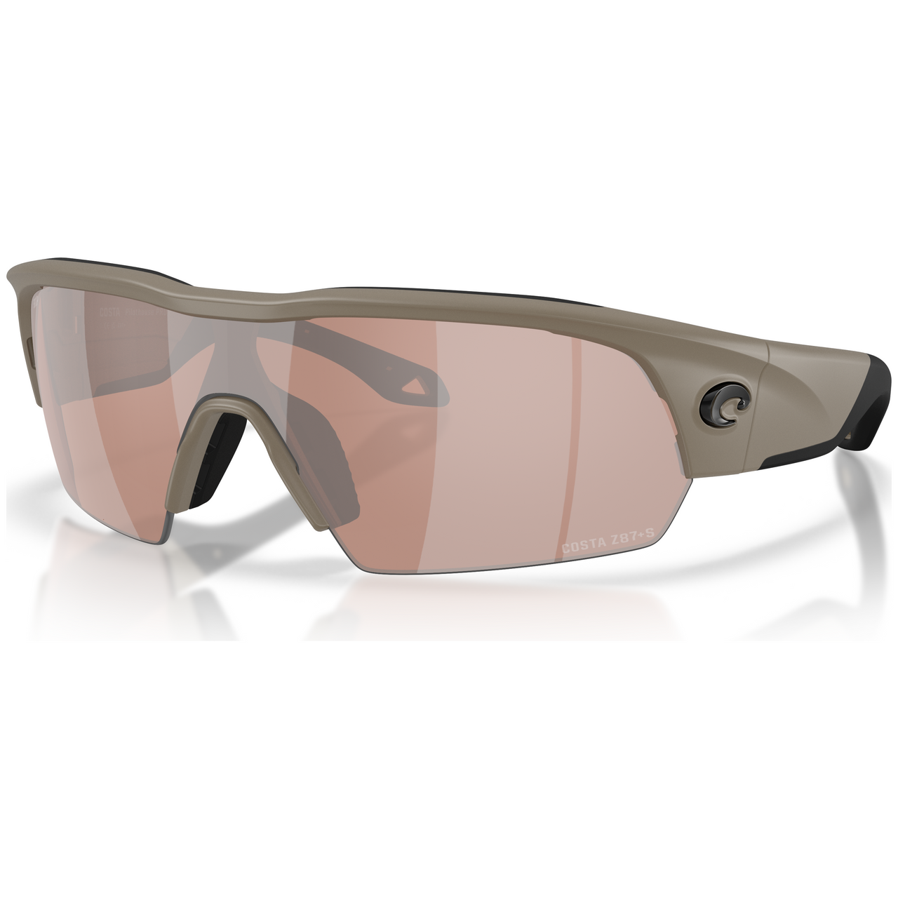Costa Del Mar Pilothouse Pro Matte Sand Frame CopperSilver Mirror 580P Lens  06S9137-91370835