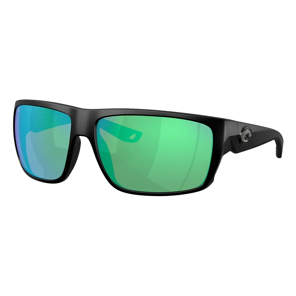 Costa Del Mar Fly Line Matte Black Frame Green Mirror 580G Lens 06S9129-91290364