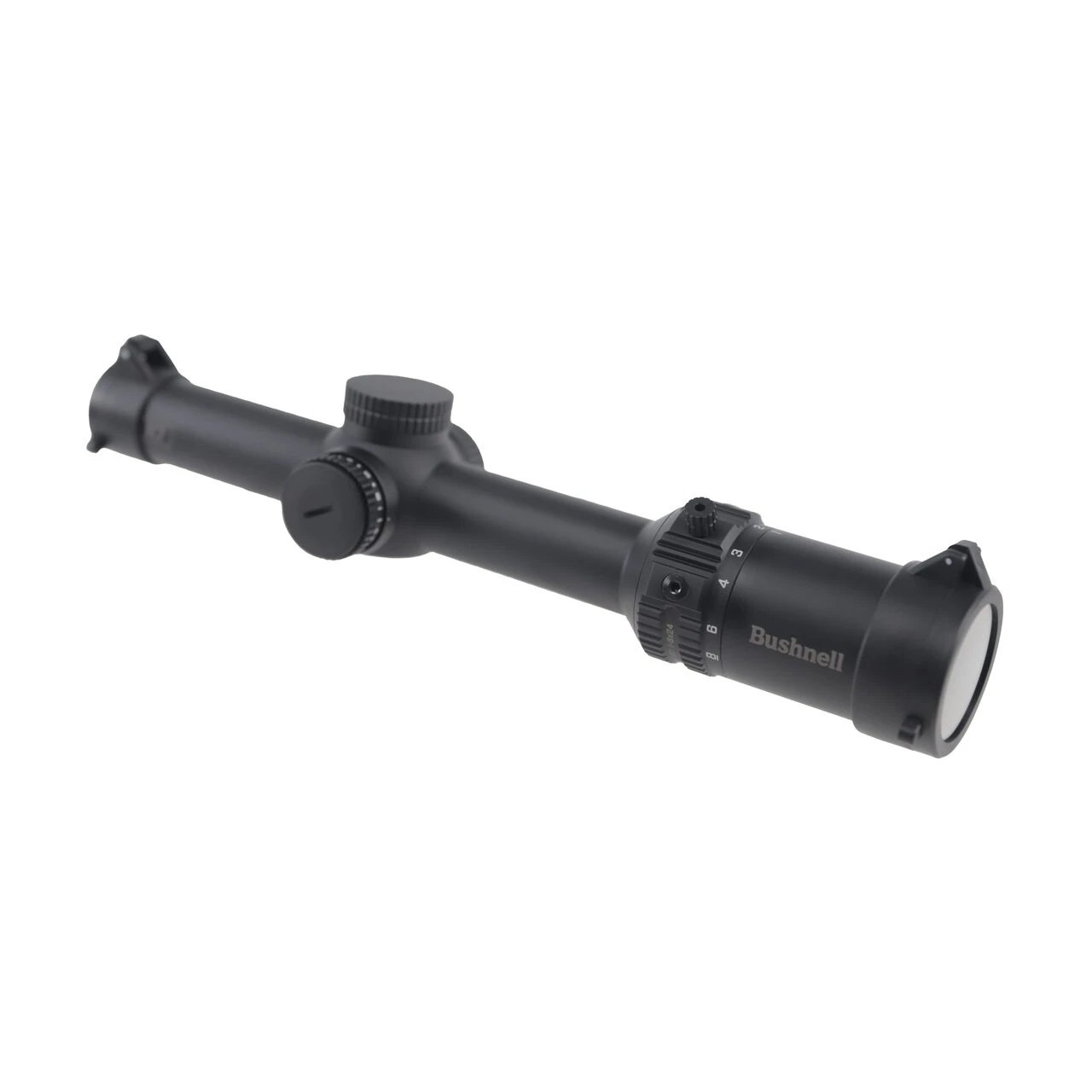 Bushnell 1-8x Magnification 24mm Lens R7 ED Black Riflescope SFP MOA Fiber Dot Illuminated Reticle EXO Protective Barrier R7-1824A2