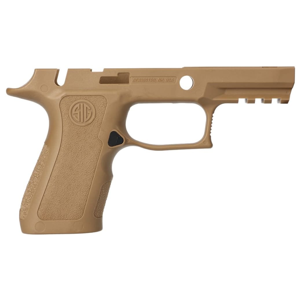 Sig Sauer P320 X-Series 9/40/357 Compact Manual Safety Medium Coyote Pistol Grip Module Assembly 8901484