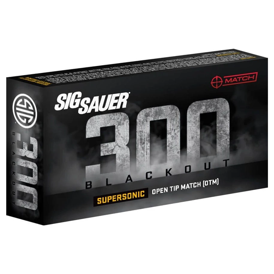 Sig Sauer SIG .300 Blackout 125gr Match Supersonic Ammunition (20/Box) C300A1-20