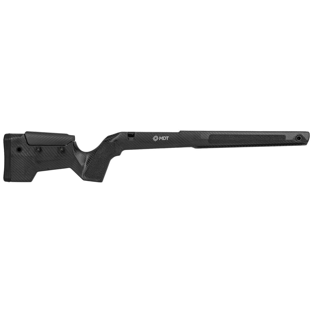 MDT CRBN Tikka T3X Short Action RH Fixed ARCA Clearcoat Carbon Fiber Chassis System 114849-CCF