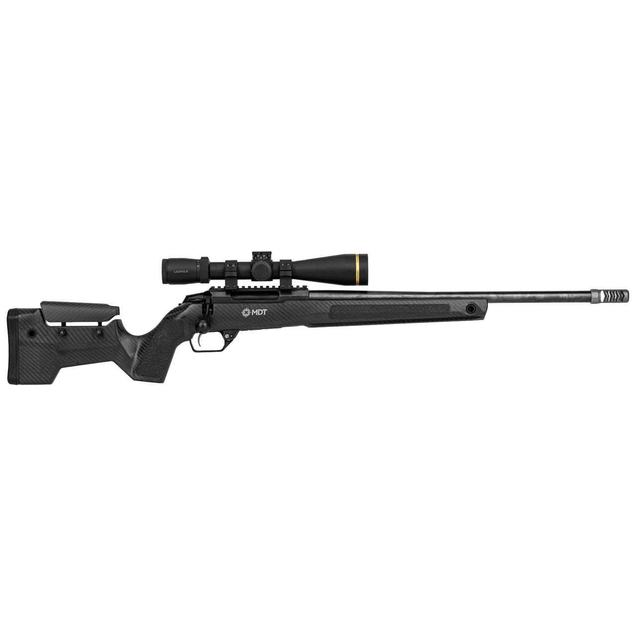 MDT CRBN Tikka T3X Short Action RH Fixed ARCA Clearcoat Carbon Fiber Hunter Kit Chassis System 116131-CCF