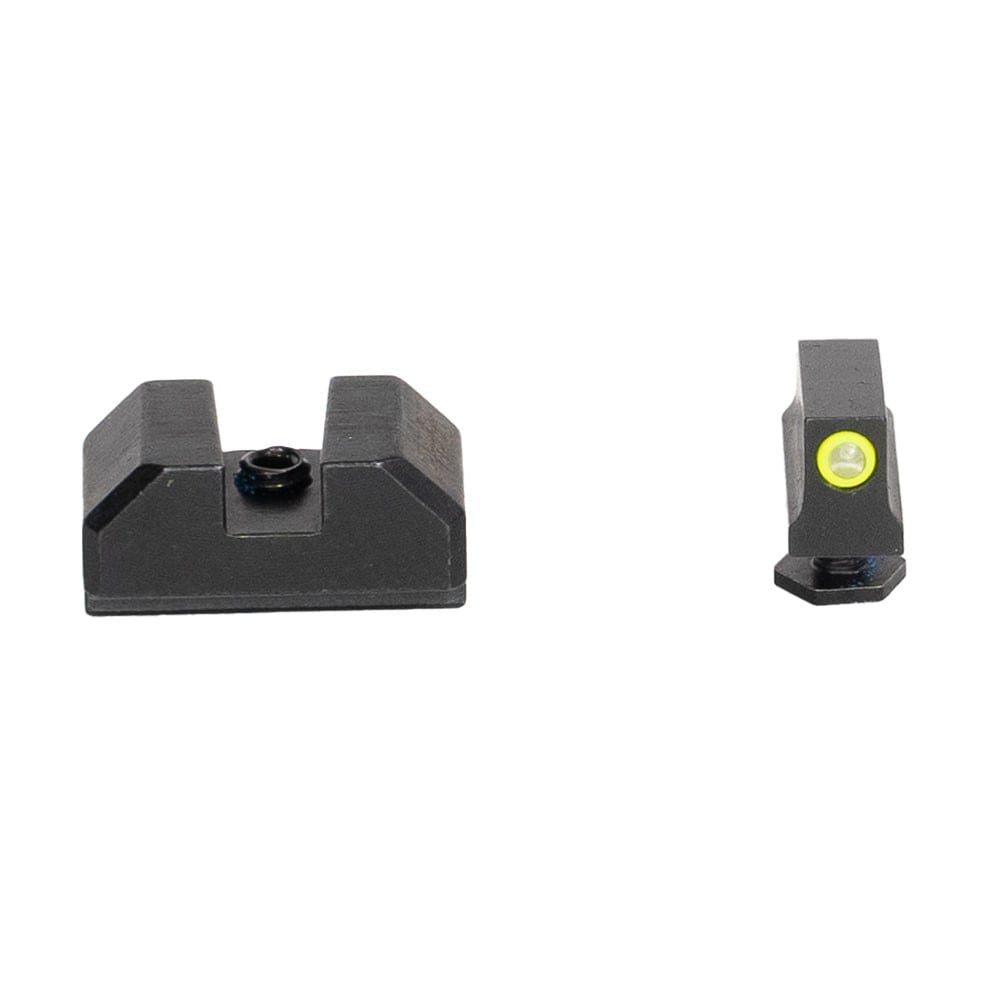 C&H Precision Back Up Iron Sights Fits Glock 43/48 MOS w/ Optic Cut Upgrade For Trijicon RMRcc BUIS-AB-GLX-RMRcc-225BF-225BR
