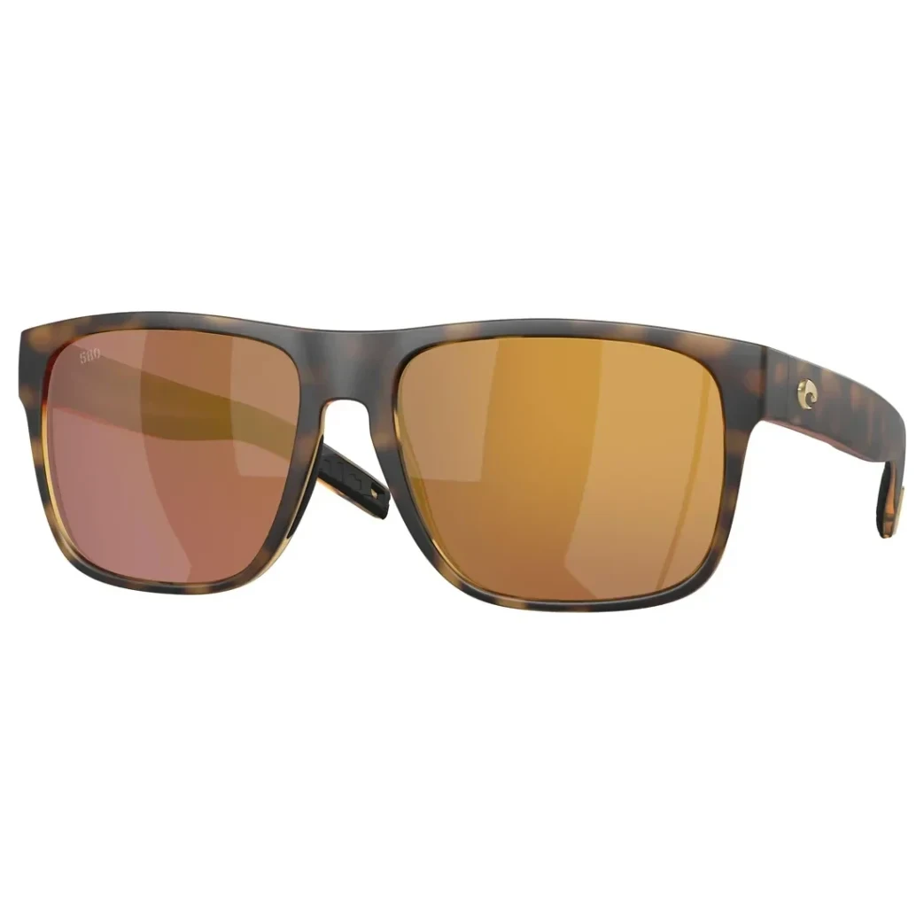 Costa Del Mar Spearo XL Matte Tortoise Frame Gold Mirror 580G Lens 06S9013-90131859