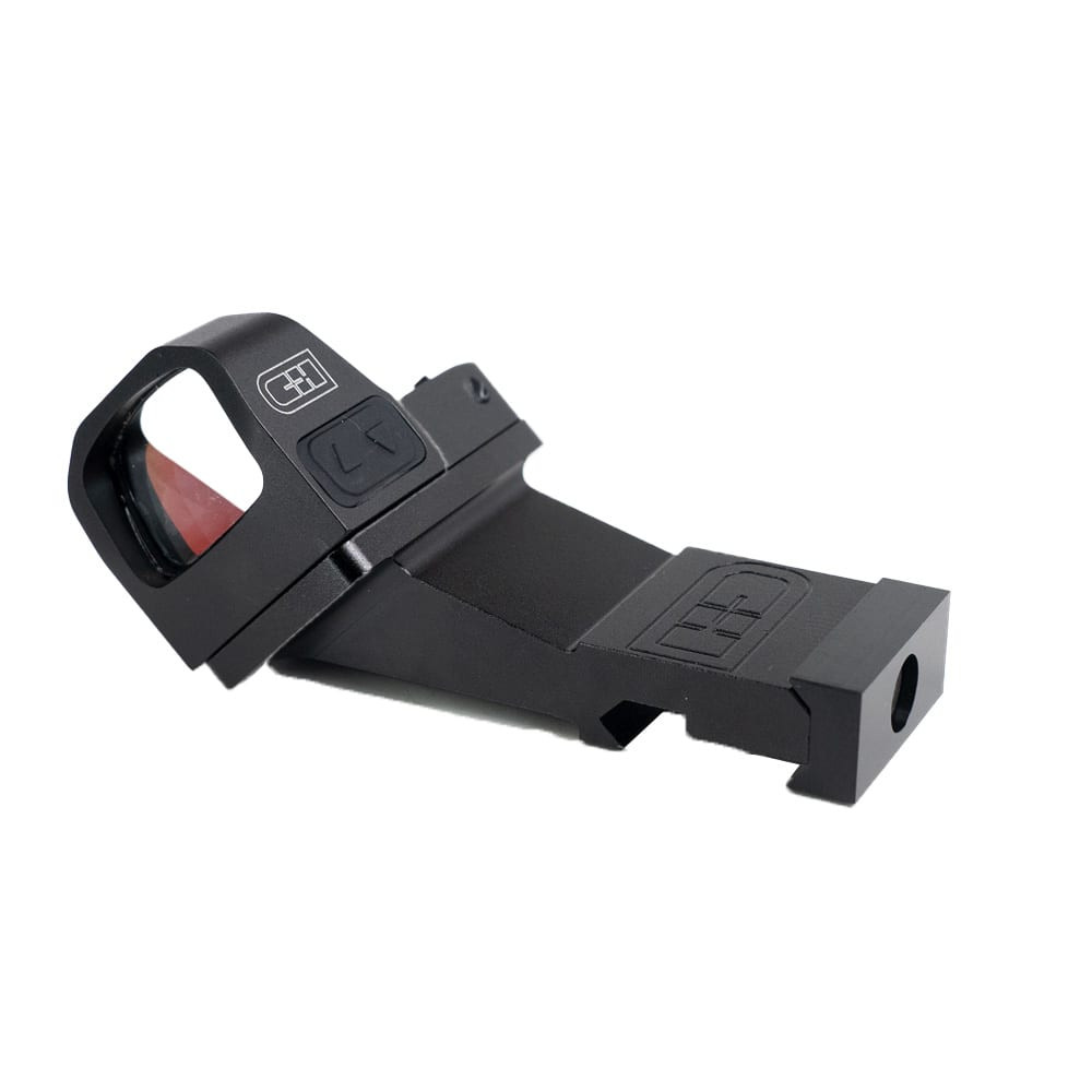 C&H Precision 45 Degree Left-Side Offset Picatinny Mount For Holosun 407K/507K & C&H EDC PR-45-HOLOK-L