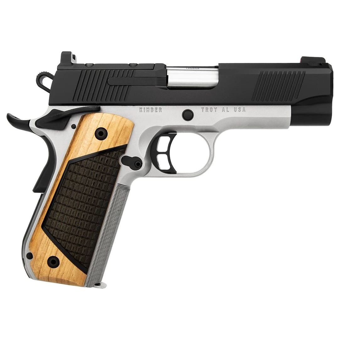 Kimber 1912 Next Generation Pro Two-Tone OR .45 ACP 4" Bull Bbl w/ Black Walnut Grips RMR Plate GT Performance Trigger 2x7rd Magazines 3500404