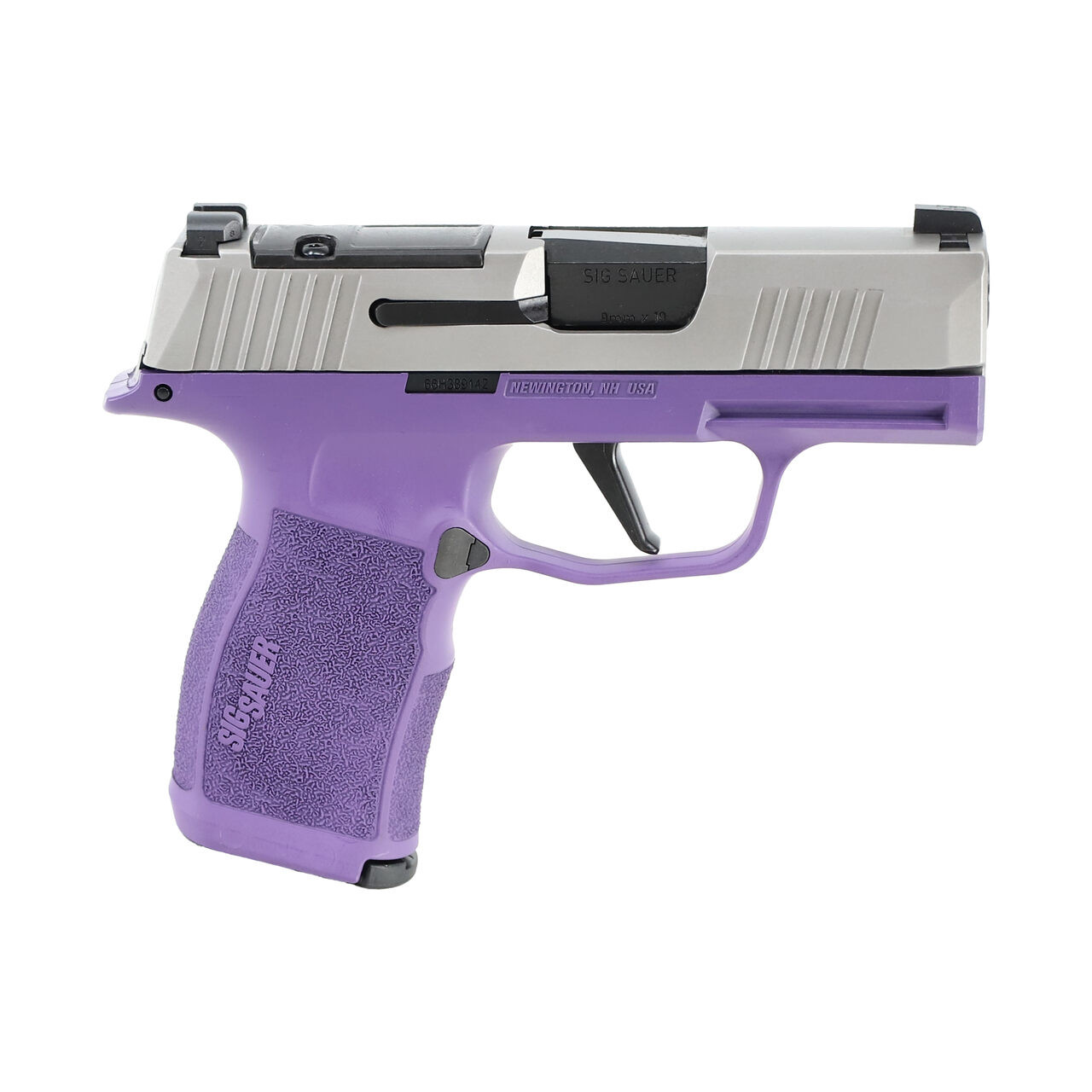 新品・未使用・現品限り アルミ3スポーク PUレザー パープル Sig Sauer P365 X-Series Fortunate Son 9mm 3.1