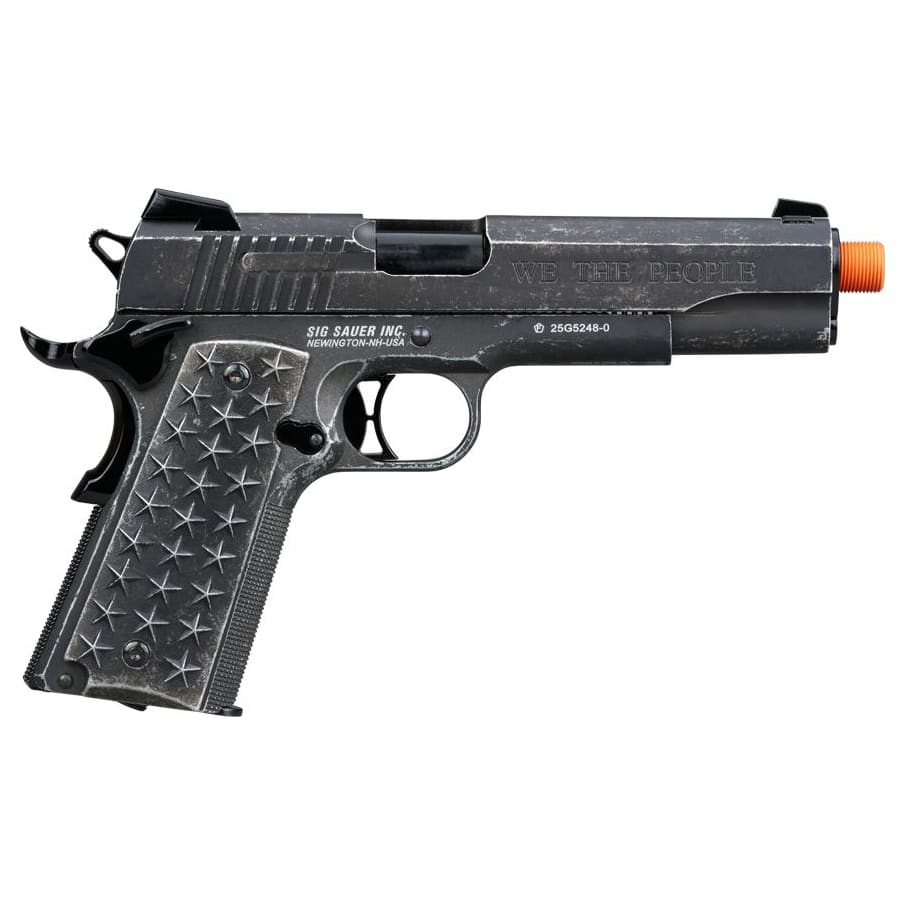 Sig Sauer 1911 6mm Airsoft Proforce We The People CO2 Blowback Slide AIR-PF-1911WTP