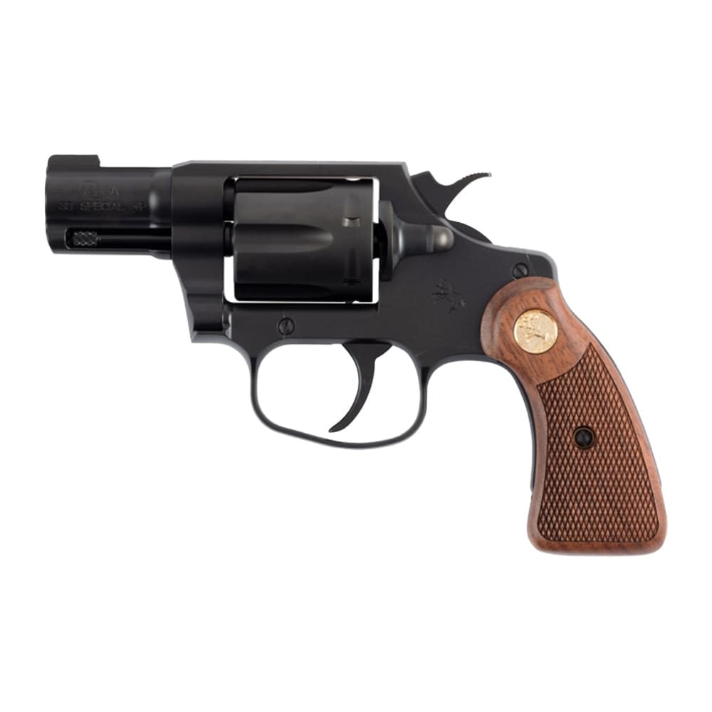 Colt Night Cobra Special .38 Special 2" Bbl Brass Bead Sight Wood Grip Black DLC Finish Revolver COBRA-MB2WBB
