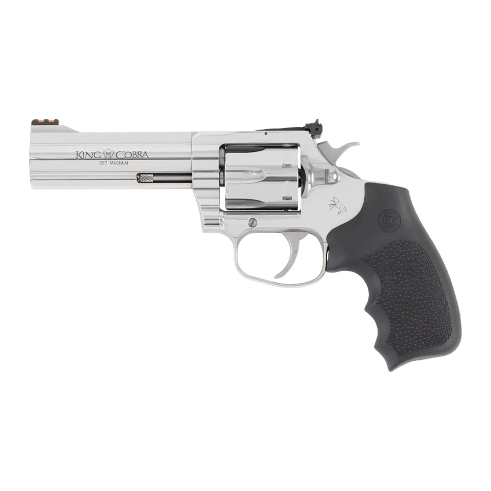 Colt King Cobra Target .357 Magnum 4.25" Bbl Hogue Rubber Grip SS Revolver KCOBRA-SB4RTS