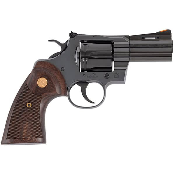 Colt Python Blued .357 Magnum 3" Bbl Wood Grips Blued Revolver PYTHON-BP3WTS