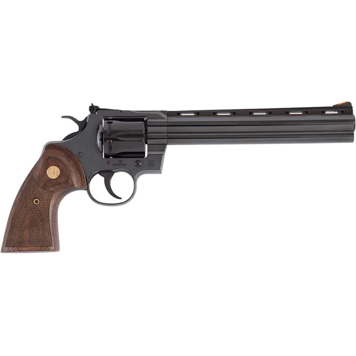 Colt Python Blued .357 Magnum 8" Bbl Wood Grips Blued Revolver PYTHON-BP8WTS