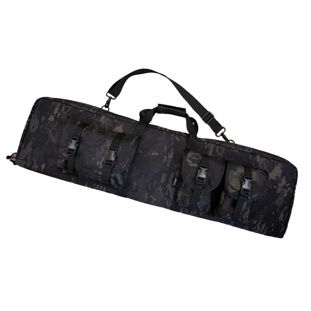 Armageddon Gear 42"Perfect Carbine Case Multi-Cam Black for AR-Style Rifles w/ Extra Pockets, Foam Pads, Shoulder Strap, 1000-Denier Cordura AG0160-MB
