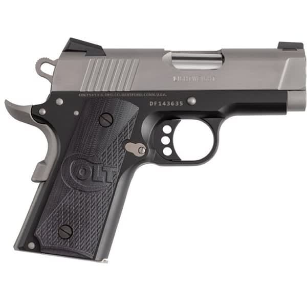 Colt 1911 Defender Two-Tone .45 ACP 3" Bbl SS Slide Black Cerakote Frame Pistol O7800XE-TT