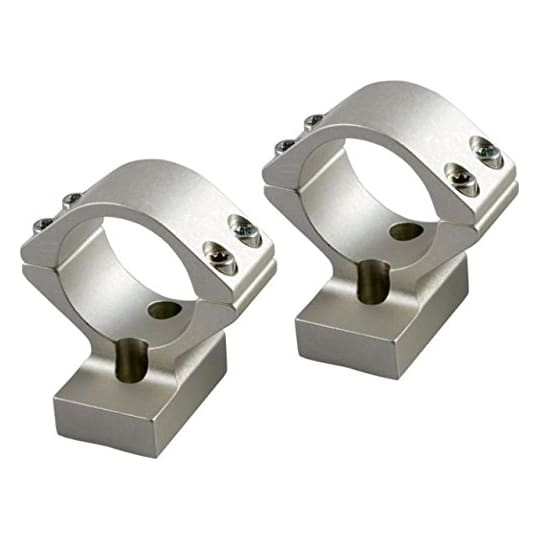 Talley 1" Weatherby Mark V (Magnum) (9 Lug) (Med) (Silver) Alloy Lt. Wt. Ring Base Combo S940705