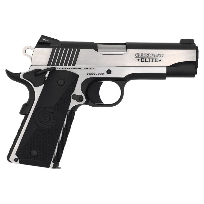 Colt 1911 Combat Elite Commander .45 ACP 4.25" National Match Bbl Series 80 SS Elite Two Tone Pistol O4080CE
