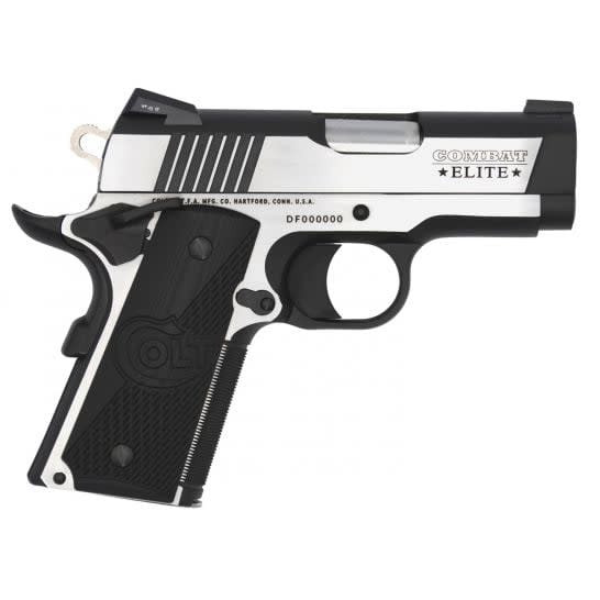 Colt 1911 Combat Elite Defender .45ACP 3" Bbl Series 80 SS Two Tone Pistol O7080CE