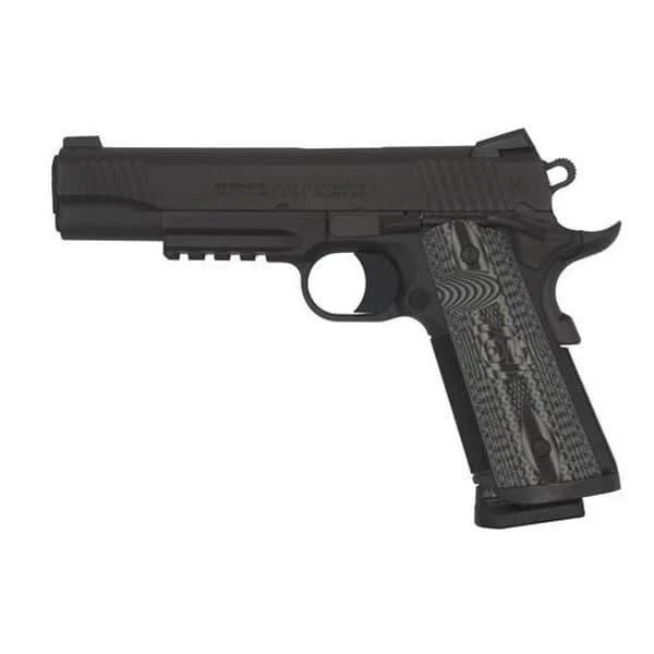 Colt 1911 Combat Unit Government Model Rail 9mm 5" National Match Bbl Series 80 Rail Black IonBond Pistol O1082RGCCU
