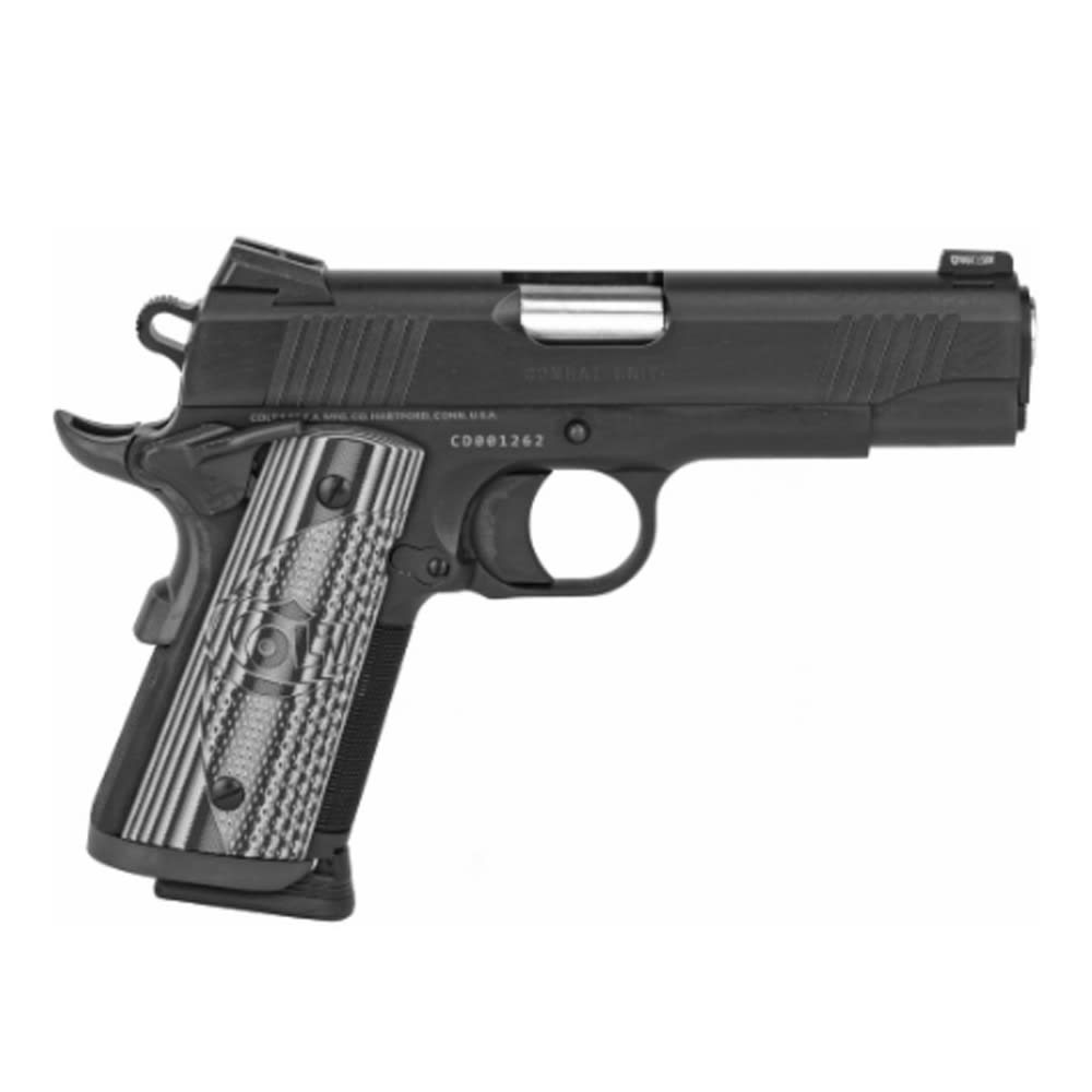 Colt 1911 Combat Unit Concealed Carry Officers .45 ACP 4.25" National Match Bbl Series 80 Black Pistol O9840CCU
