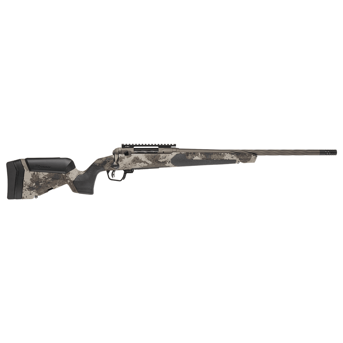 Savage Arms Model 110 Core Hunter Pro Woodland 7mm PRC 22"Bbl 1:8 Fluted MLOK Slots Interchangable Grips 1-piece Rail Bolt Action Rifle 32580