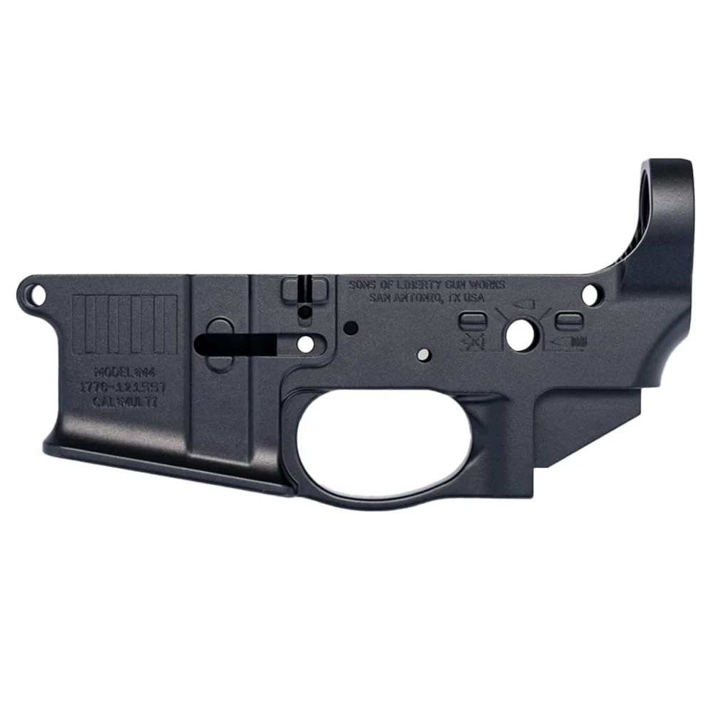 Sons of Liberty Gun Works Broadsword ER Ambi Parts Stripped Lower Receiver L-BroadswordER-A-BLK