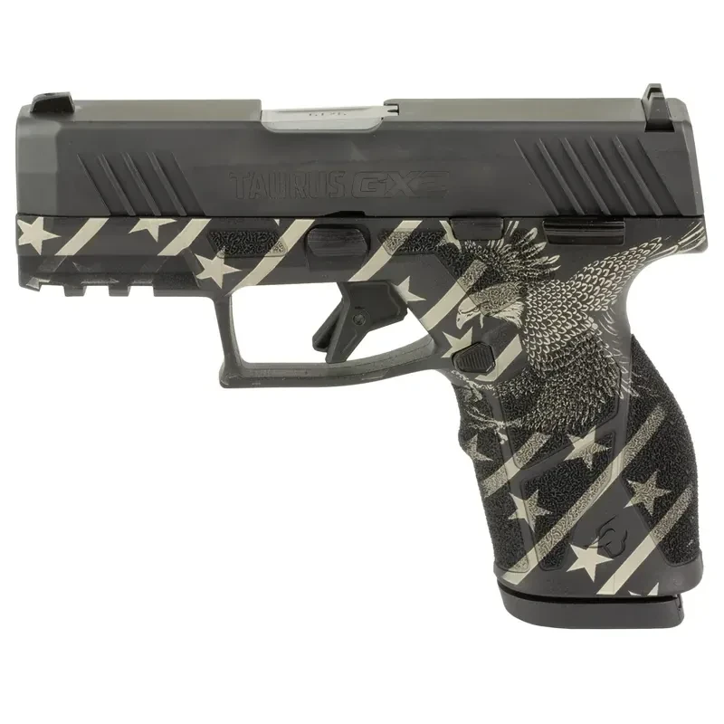 Taurus GX2 9mm 3.38" Bbl Blade Front/Adjustable Rear Sights TORO Black Eagle EN1 Pistol w/(2) 10rd Mags 1-GX2931-10EN1