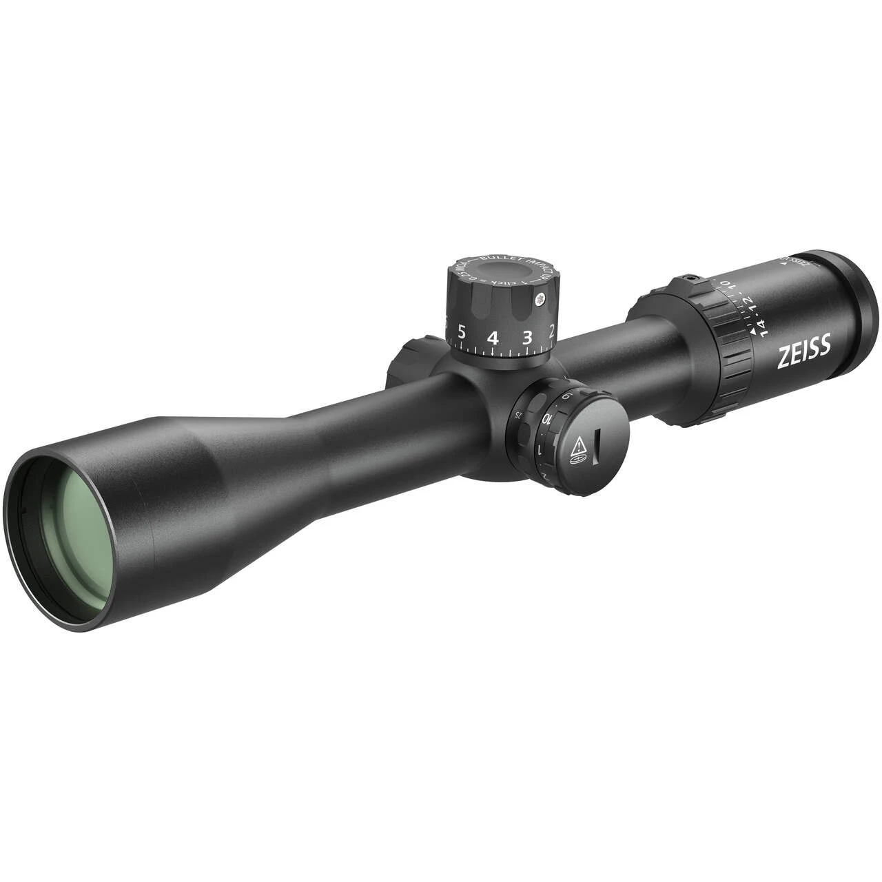 Zeiss V3 4.5-14x44mm 30mm .25 MOA SHRi Illum Reticle (#87) Adj Parallax 25yds Ext Elev Capped Wind Riflescope w/Ballistic Stop 522732-9987-070