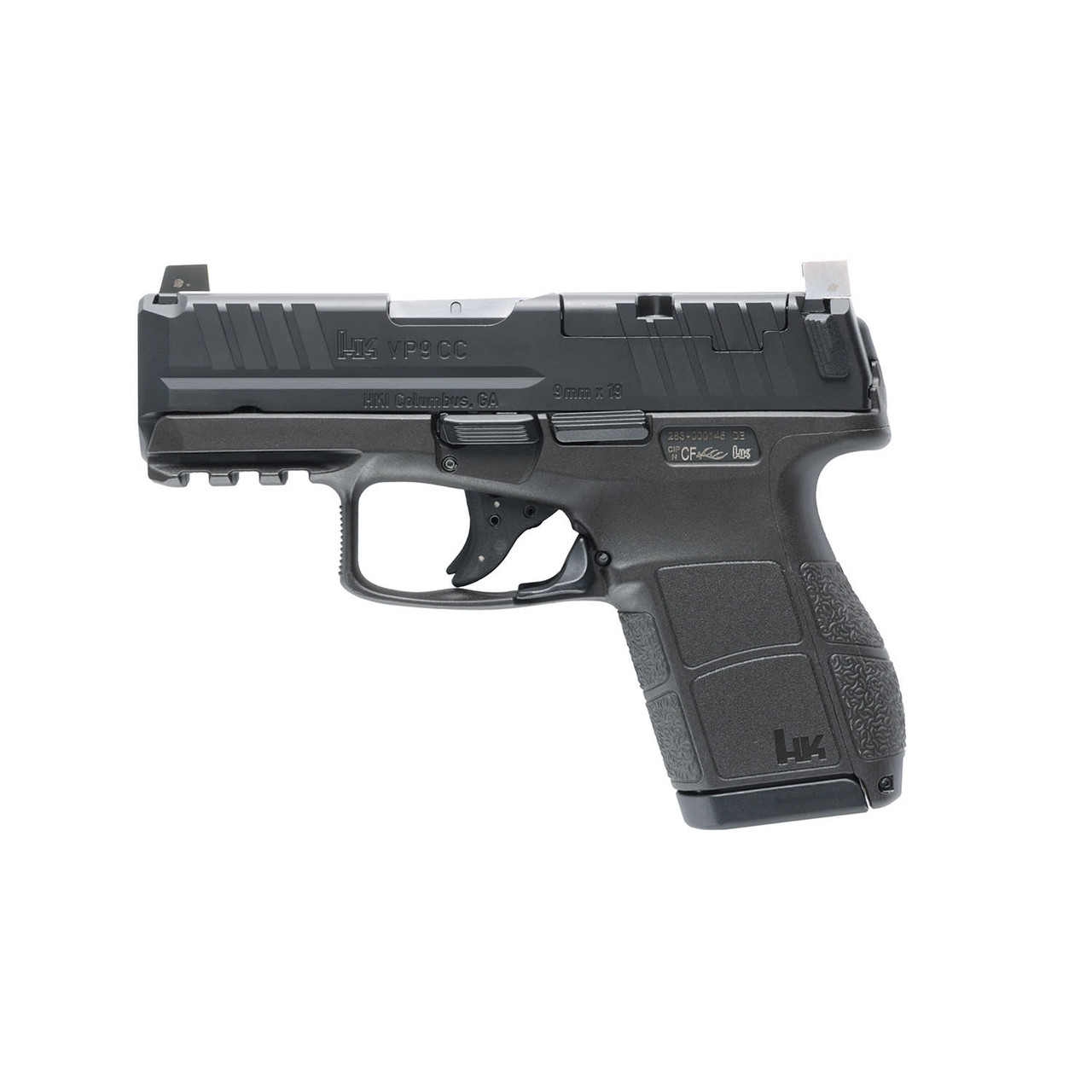 Heckler & Koch VP9CC Micro Compact 9mm 3.13" Bbl Striker Optics Ready 10/12rd Cap Pistol w/(2) 10rd Mags 81001174