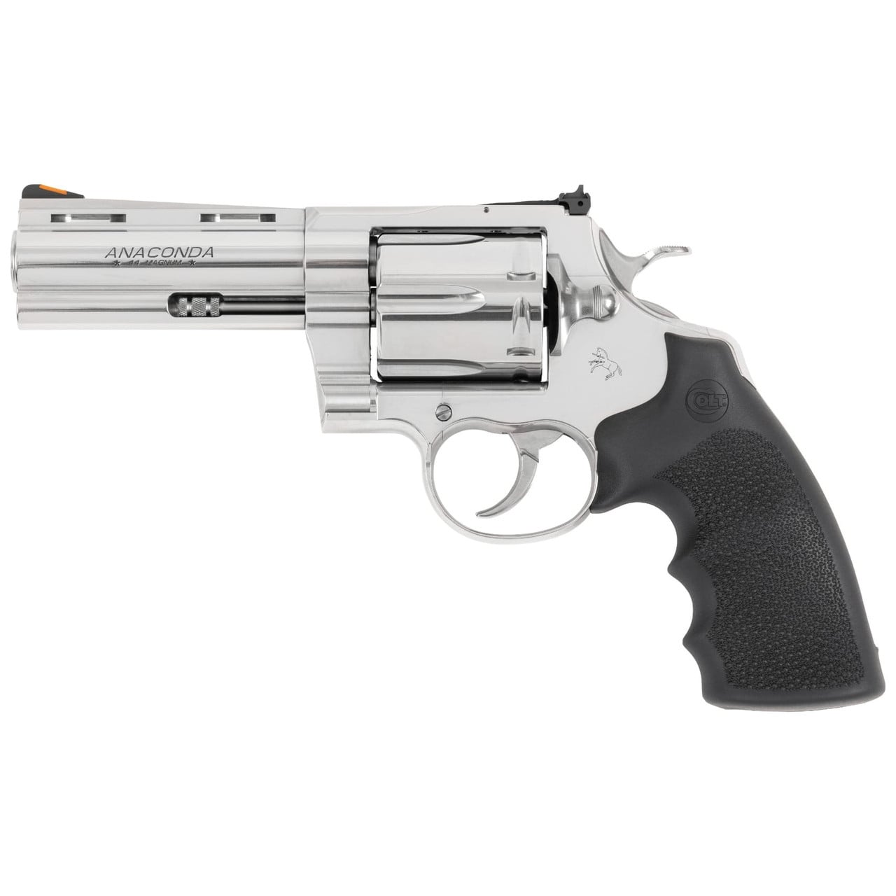 Colt Anaconda .44 Magnum 4.25" Bbl Target Sight Rubber Grip SS Revolver ANACONDA-SP4RTS
