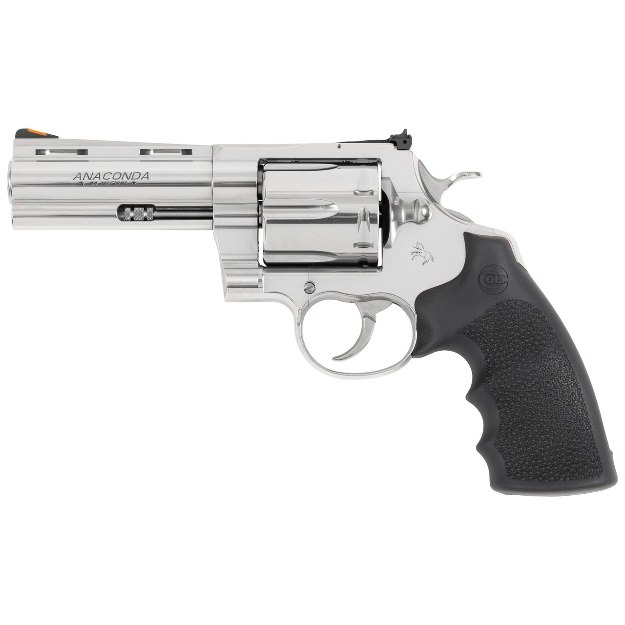 Colt Anaconda .44 Magnum 4.25" Bbl Target Sight Rubber Grip SS Revolver ANACONDA-SP4RTS