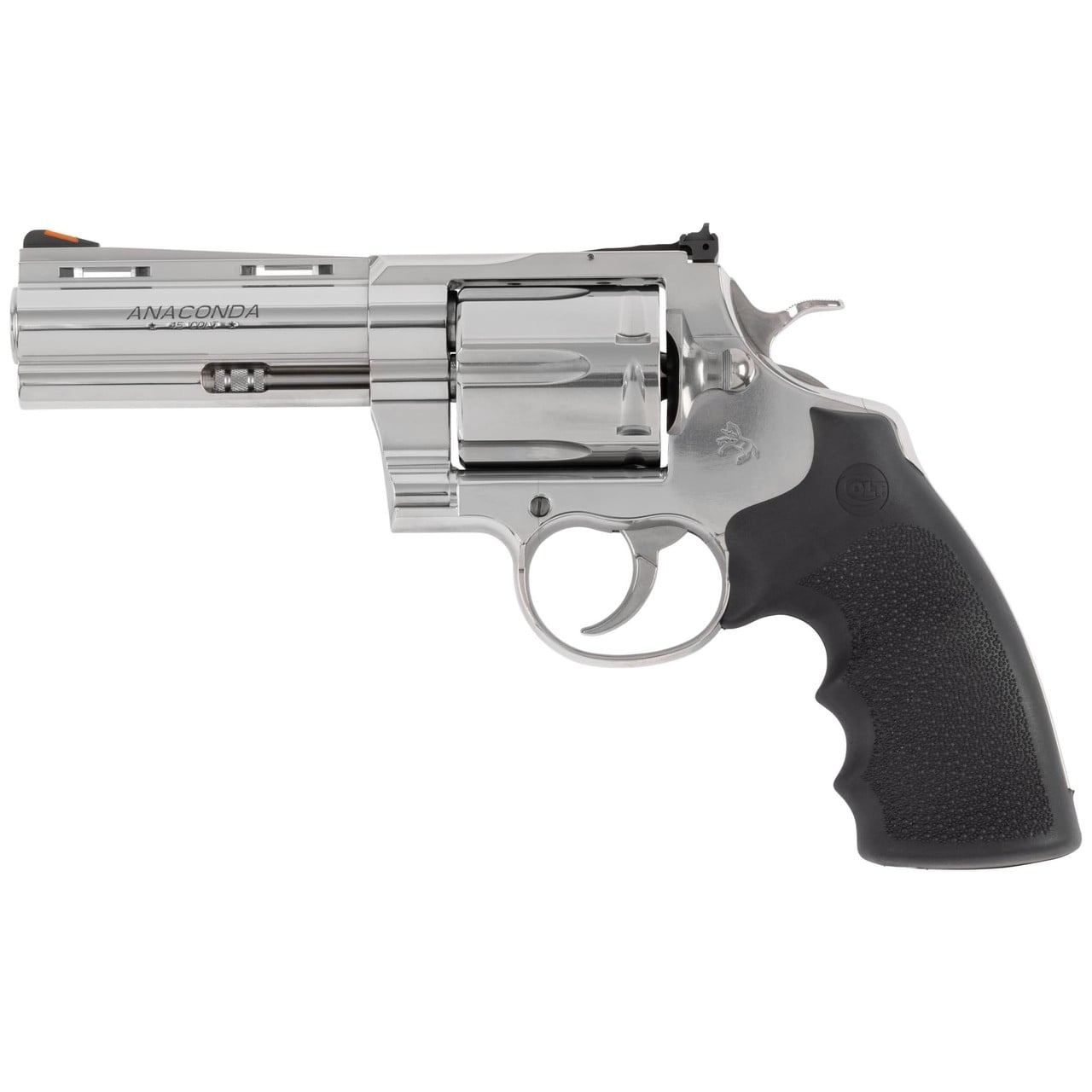 Colt Anaconda .45 Colt 4.25" Bbl Target Sight Rubber Grip SS Revolver ANACONDA-SP4RTS-45C
