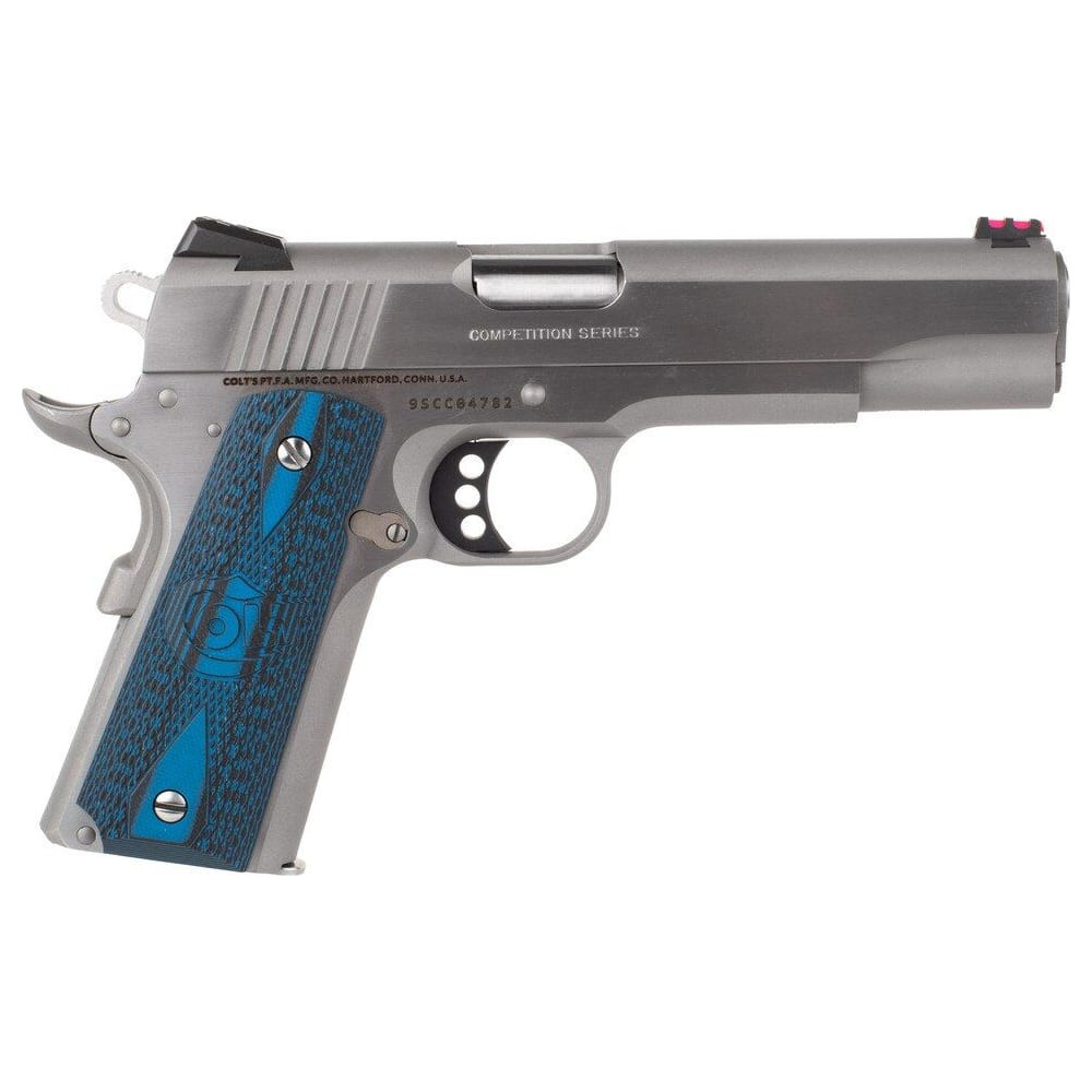 Colt 1911 Custom Competition 9mm 5" Bbl Series 70 G10 Grips SS Pistol O1072CS