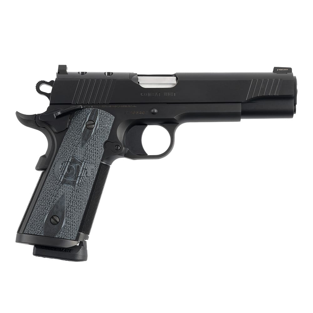 Colt 1911 CCU Government 9mm 4.25" Bbl Series 80 OR Extended Mag Well 9+1 Cap G10 Scallop/Checkered Grip Black Pistol O1082CCU-OR
